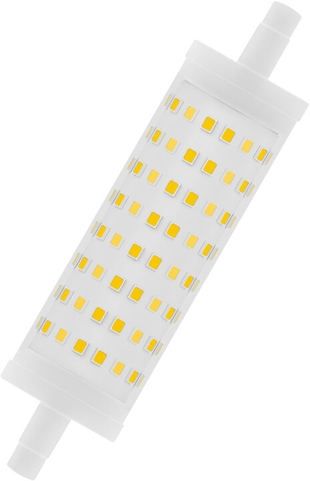 LED LINE118 125 DIM 15W R7S Halogenersatzlampe Frontansicht