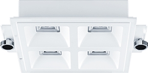 MIRL MINI EM LED1200-840 EVG Deckenleuchte Frontansicht