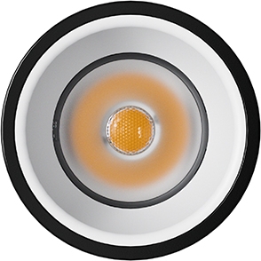 Sigor Fusion ALO Reflektor 38° weiß mit architektonischer Linsen Optik Frontansicht