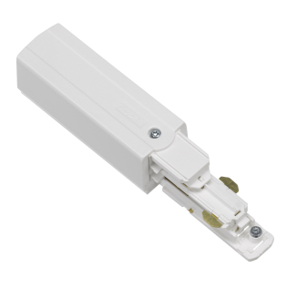 Endeinspeisung links für Nordic Aluminium Stromschienensystem XTSC 612-3 in weiß