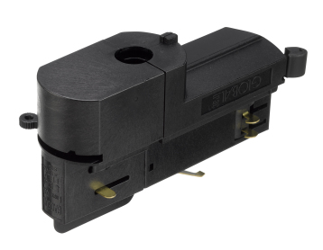 Nordic Aluminium Stromschienensystem GAC 600-2 mit DALI Adapter schwarz Frontansicht