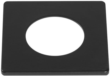 LED-Ringlicht quadratisch schwarz für Fotografie und Videografie Produktfoto Frontansicht