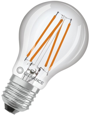 LED-Glühbirne E27 4.9W 827 Filamentoptik Frontansicht