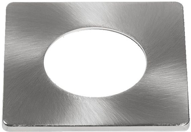 Quadratische LED-Ringlampe mit Befestigung für Deckenmontage, Produktfoto Frontansicht