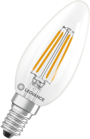 LED-Lampe E14 mit dimmbarer Funktion in Frontansicht