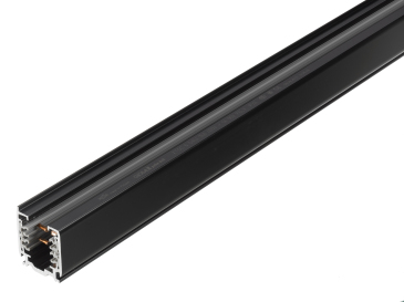 Stromschiene XTSC 6300-2 GLOBAL Trac Pulse Control DALI schwarz 3m Frontansicht