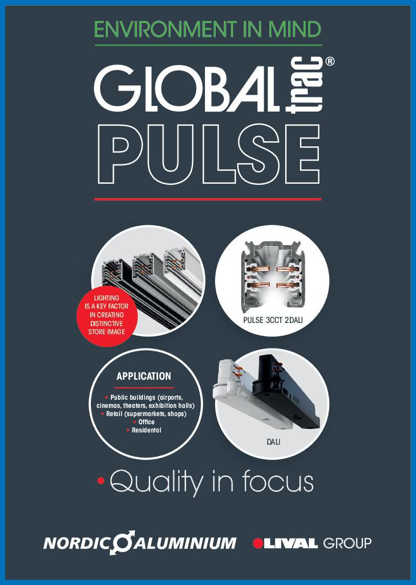 Stromschienensystem GLOBAL Trac Pulse Frontansicht