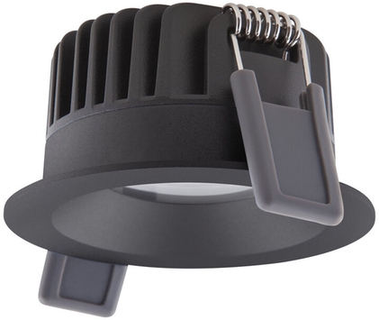 LED-Spotlicht SP FIX P 8W 930 PS DIM IP44 BK Frontansicht