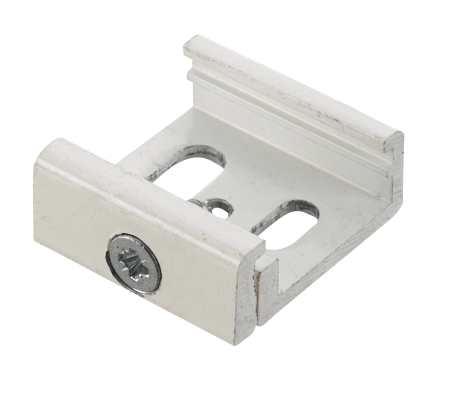 Stromschienensystem SKB 12-3 Ceiling Clamp weiß, Aluminium, Frontansicht