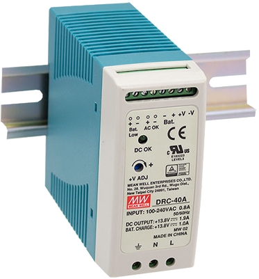 Schaltnetzteil Hutschiene 40W 27,6V Frontansicht Produktfoto