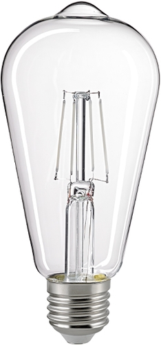 Sigor LED-Lampe 7W E27 Frontansicht klar