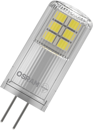 LED-Lampe LED PIN 20 320° dimmbar 2W 840 Clear G4 Frontansicht