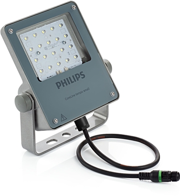 Philips LED-Leuchte BVP111 Frontansicht mit warmweißem Licht