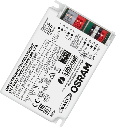 Osram LED Netzteil OTI DALI 35 Frontansicht Produktfoto