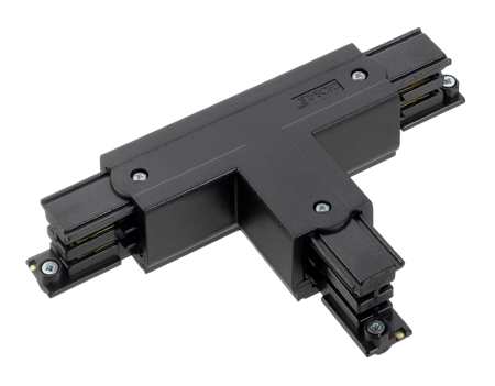 Nordic Aluminium Stromschienensystem T-Verbinder schwarz Frontansicht
