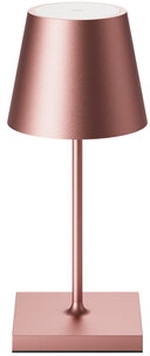 Akku-Tischleuchte Nuindie mini USB-C rosegold 2,2W Frontansicht