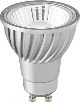 Sigor LED-Lampe 5W GU10 Frontansicht warmweißes Licht