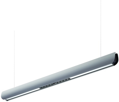 LED-Pendelleuchte RIVO in Silber mit 45W und warmweißem Licht