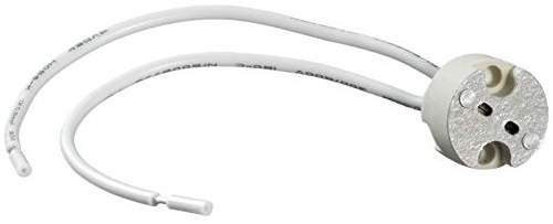 Dotlux G5,3 Sockel mit 12,5 cm Kabel, Frontansicht