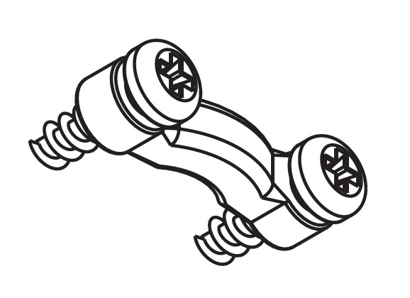 Nordic Aluminium Stromschienensystem Zugentlastung CG69 3-Phasen-Adapter Frontansicht