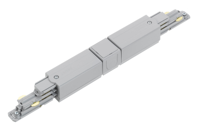 Nordic Aluminium Stromschienensystem XTSC 614-1 Mitteleinspeisung silver Frontansicht