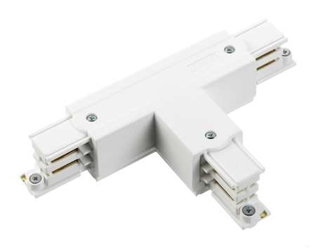 T-Verbinder für Nordic Aluminium Stromschienensystem XTS 40-3, weiß, Frontansicht