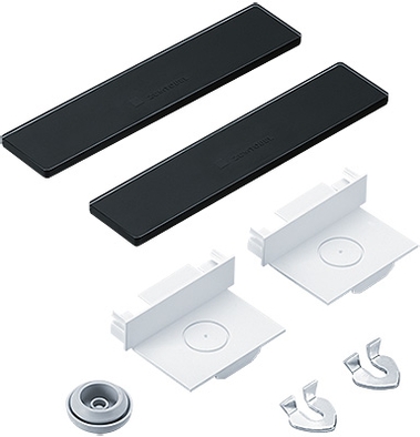 Zumtobel ECOOS2 SLIM ENDCAP SET BK Frontansicht LED Leuchte