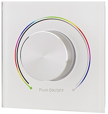 Sigor DALI Drehdimmer mit integriertem Netzteil RGB Frontansicht