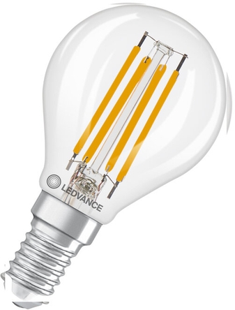 LED-Lampe LED CLP40 DIM 3.4W 827 E14 Sockel Frontansicht