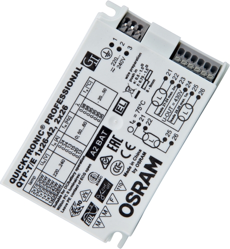 Osram Betriebsgerät QTP-T für LED-Beleuchtung Frontansicht