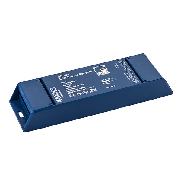 LED Power Repeater 240W 12V 480W 24V für Vardaflex mehrfarbig 4-Kanal Frontansicht