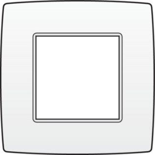 Frontansicht des Niko Original White COVERPL 1GANG WHITE Schalter
