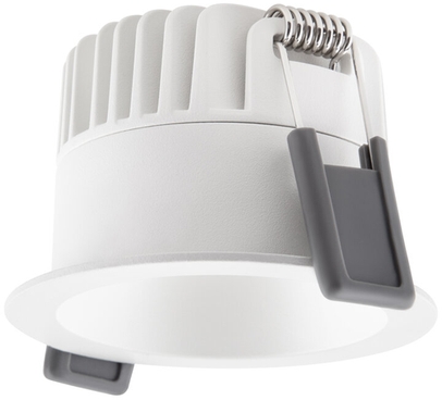 LED-Deckenleuchte SP DK FIX P 8W 940 PS DIM IP44 WT Frontansicht