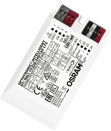Osram DALI Dimmer, elektronischer Vorschaltgerät, Frontansicht