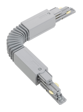 Nordic Aluminium Flexverbinder für Stromschienensystem XTSC 623-1 in Silber Frontansicht