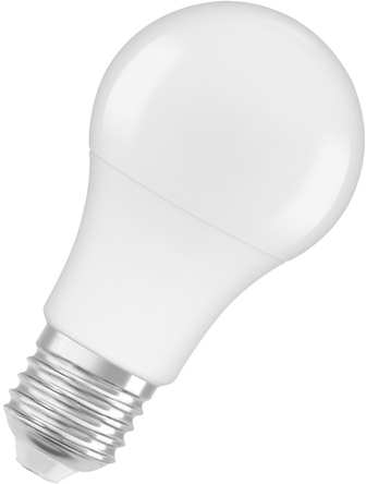 LED-Lampe E27 9W 840 mit warmweißem Licht in Frontansicht