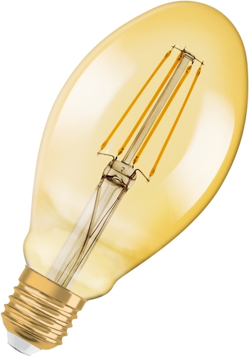 Osram LED-Lampe 1906LEDOVAL 4,5W/825 230V FILE27 Frontansicht