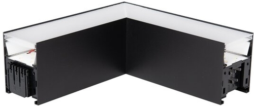 Lineare LED-Leuchte Ecke Links 12W 4000K DALI Frontansicht