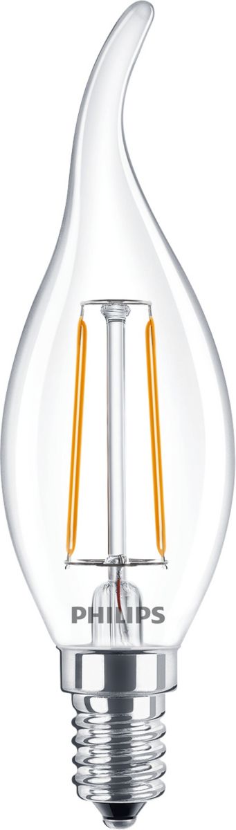 Philips LED-Lampe CorePro LEDCandleND2-25W E14BA35 827CL G Frontansicht