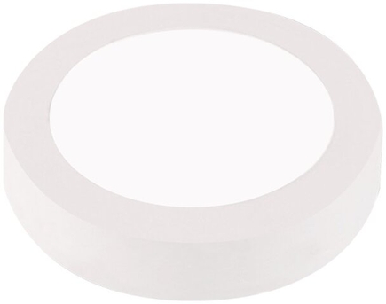 Rundes LED-Panel von Dotlux, 18W, warmweißes Licht, Frontansicht