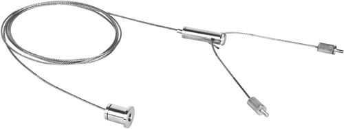 Ledvance Lichtband LN INDV SUSPENSION WIRE in Frontansicht, modernes Deckenlicht
