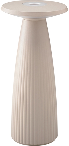 Sigor Akku-Tischleuchte Nuflair 245mm dünenbeige 2,2W Frontansicht