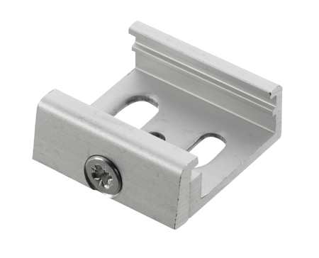 Nordic Aluminium Stromschienensystem SKB 12-1 Schienenzubehör Alu/Grau Frontansicht
