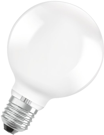 LED-Glühbirne E27 mit warmweißem Licht 4W für Wohnraumbeleuchtung Produktfoto Frontansicht