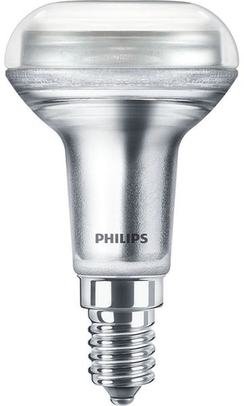 LED-Lampe Philips LED CLA 60W R50 E14 warmweiß Frontansicht