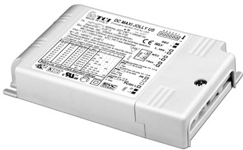 TCI LED Netzteil DC MAXI JOLLY US dimmbarer Multi LED Konverter 60W Frontansicht