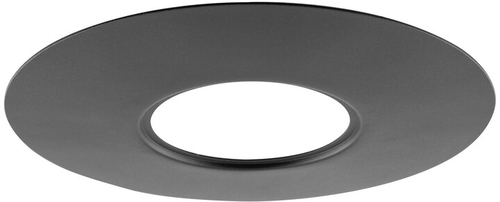 LED-Ringlicht D180 schwarz, dimmbar, Frontansicht