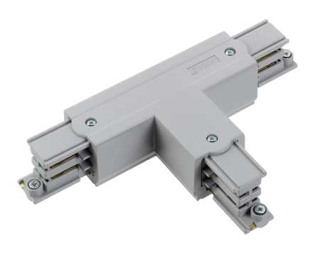 Nordic Aluminium Stromschienensystem T-Verbinder grau Frontansicht
