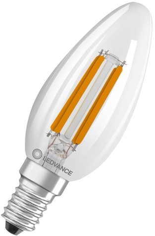 LED-Lampe E14 2.5W warmweiß 2700K Frontansicht