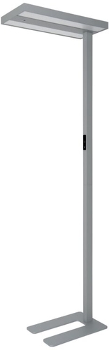Dotlux LED-Stehleuchte ASSISTsensor 60W 8750lm 4000K silber Frontansicht